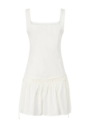 PINKO square-neck gathered dress - White