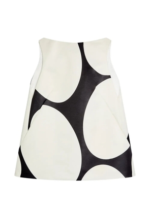 DRIES VAN NOTEN Dabel Giant Egg satin mini dress - Neutrals