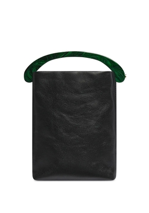 DRIES VAN NOTEN micro leather tote bag - Black