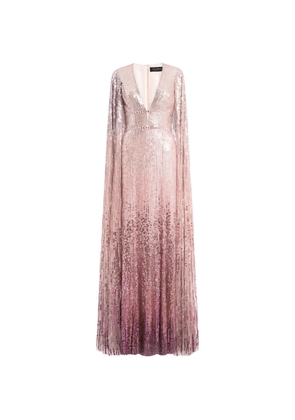 Jenny Packham Easy Breezy sequined maxi dress - Pink