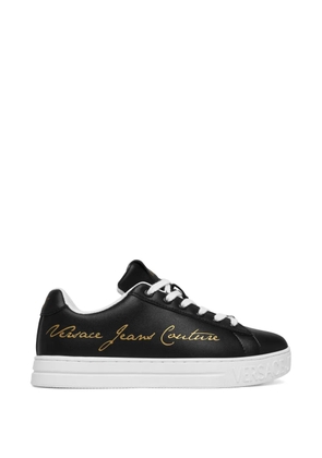 Versace Jeans Couture logo lettering sneakers - Black