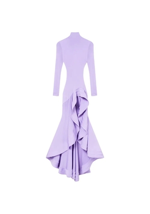 Stella McCartney long-sleeve asymmetric dress - Purple