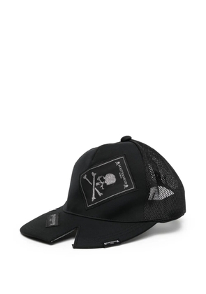 Mastermind World logo-patch mesh cap - Black