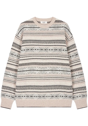 TOMBOY selburose-patterned sweater - Neutrals