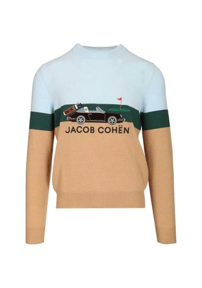 Jacob Cohën graphic striped sweater - Neutrals