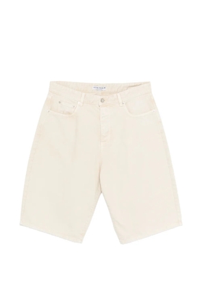 ICON DENIM logo-patch denim shorts - Neutrals