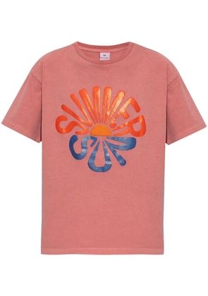PS Paul Smith slogan-print cotton T-shirt - Red