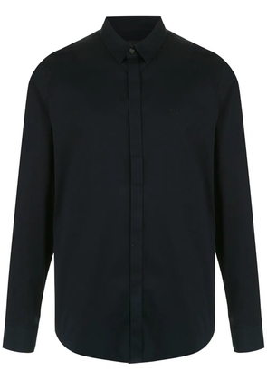 Armani Exchange concealed front shirt - Blue