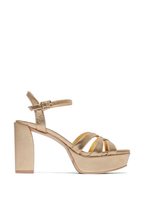 Bernardo Vittoria woven platform sandals - Gold