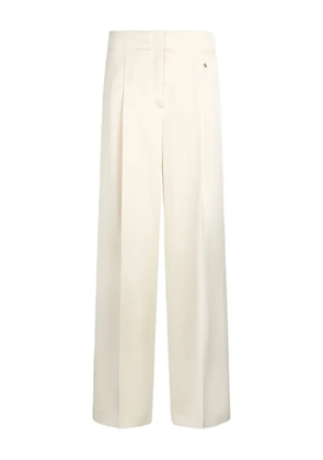 LIU JO satin palazzo trousers - White