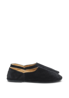 The Row suede slippers - Black