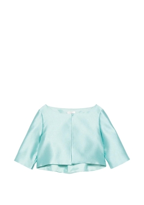 Fely Campo cropped jacket - Blue