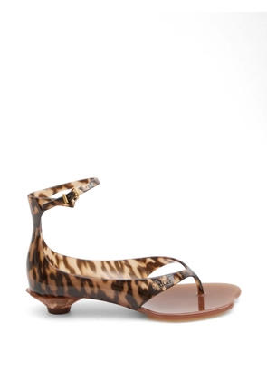 Chloé Jelly tropical-print ankle-strap sandals - White