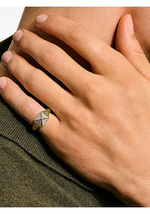 John Hardy gold diamond stud ring