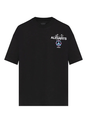 AllSaints graphic-print cotton T-shirt - Black