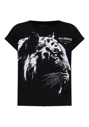 AllSaints tiger-print cotton T-shirt - Black