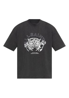 AllSaints Better tiger-graphic T-shirt - Black