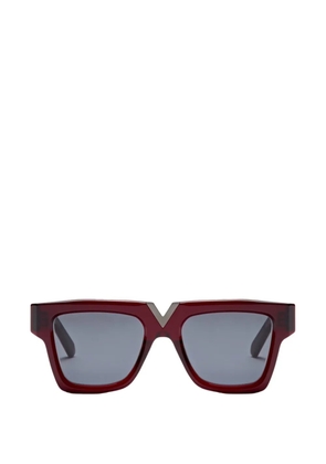 VALENTINO GARAVANI EYEWEAR geometric-frame sunglasses - Red