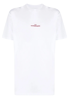 Maison Margiela logo-embroidered T-shirt - White