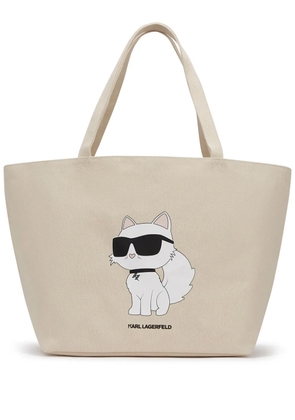 Karl Lagerfeld Ikon Choupette tote bag - Neutrals
