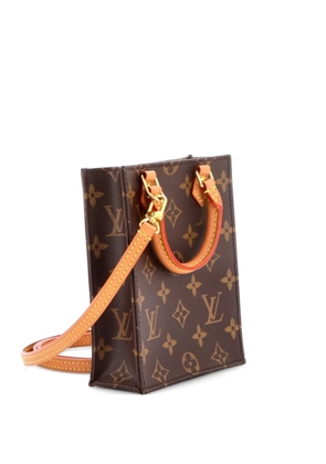Louis Vuitton Pre-Owned Petit Sac Plat Bag Monogram Canvas crossbody bag - Brown
