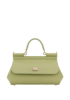 Dolce & Gabbana logo-plaque tote bag - Green