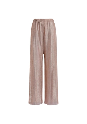 Alberta Ferretti high-waist wide-leg trousers - Pink