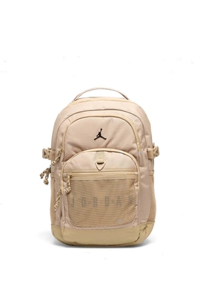 Jordan logo-detail zip-fastening backpack - Neutrals