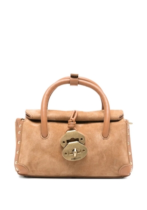 Zanellato baby Dotta® logo-detail tote bag - Brown