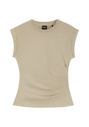 BOSS Epka gathered-detail T-shirt - Neutrals