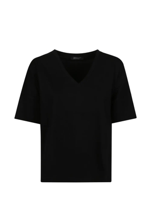 Aragona V-neck T-shirt - Black