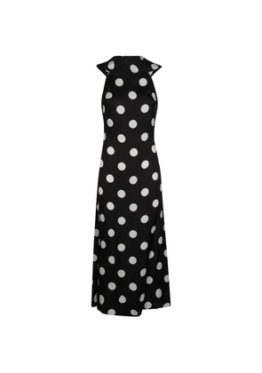 MAR DE MARGARITAS polka dot dress - Black
