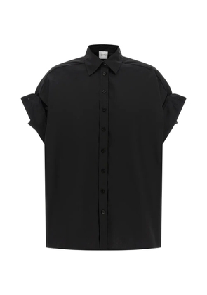 Nude long-sleeve shirt - Black