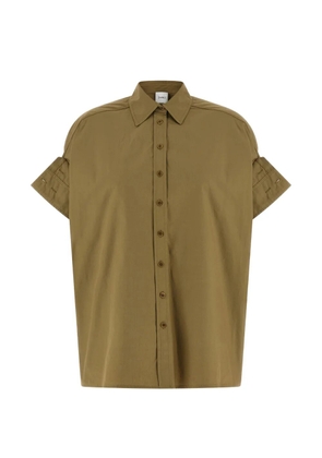 Nude long-sleeve shirt - Brown