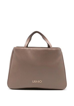 LIU JO logo-detail tote bag - Brown