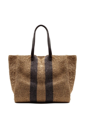 P.A.R.O.S.H. striped tote bag - Neutrals