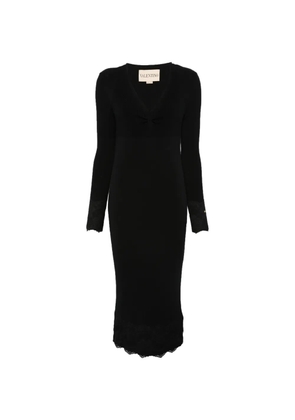 Valentino Garavani lace-trim midi dress - Black