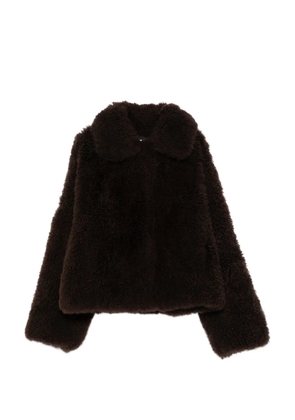 Yves Salomon brown shearling jacket