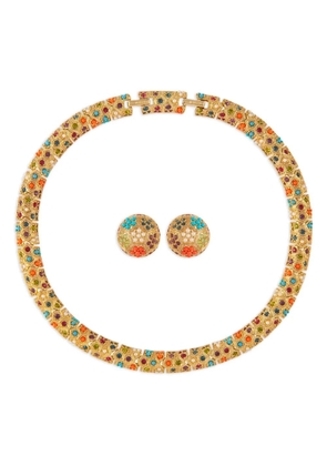 Susan Caplan Vintage 1980s pre-owned D'orlan necklace and earrings set - Gold