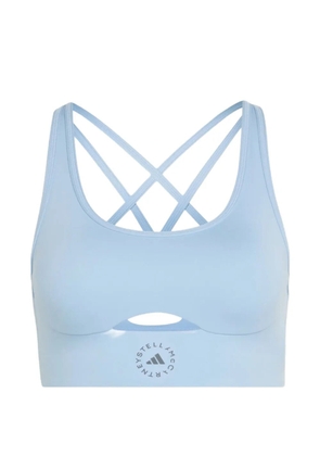 adidas by Stella McCartney TrueStrength cut out sports bra - Blue