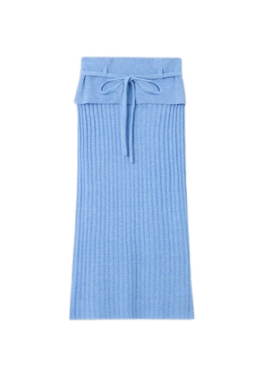 Guest In Residence tie-waist midi skirt - Blue