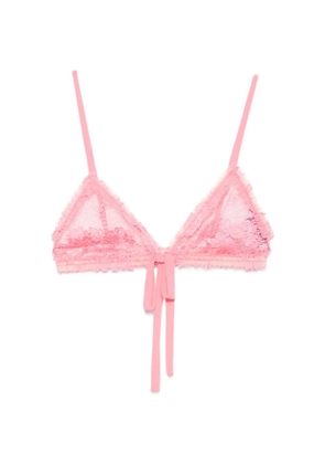 The Attico lace tie bra - Pink