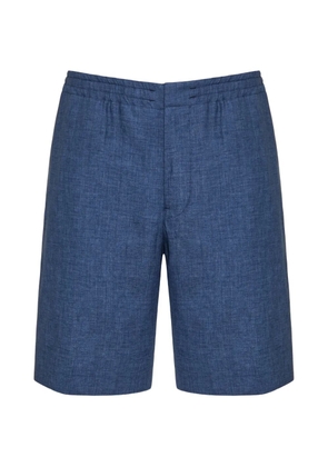 Zegna elasticated-waistband shorts - Blue