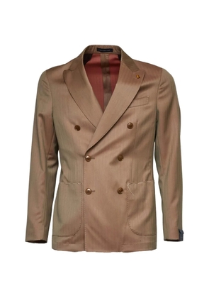 SARTORIO NAPOLI double-breasted peak-lapel suit - Neutrals
