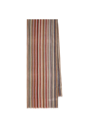 Paul Smith striped scarf - Red
