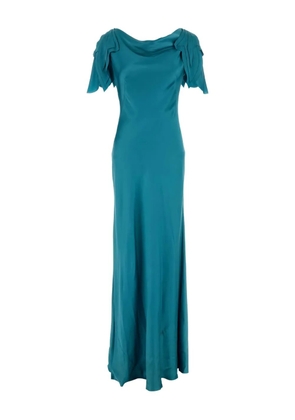 Alberta Ferretti satin dress - Blue