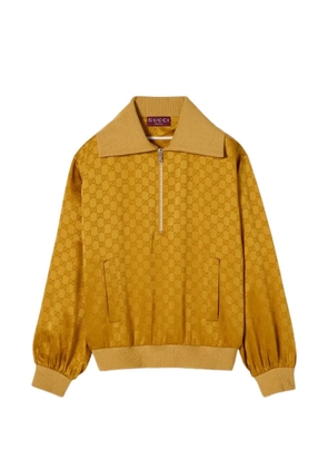 Gucci jacquard collared jacket - Yellow