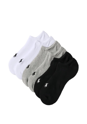 Polo Ralph Lauren logo low socks (set of three) - White