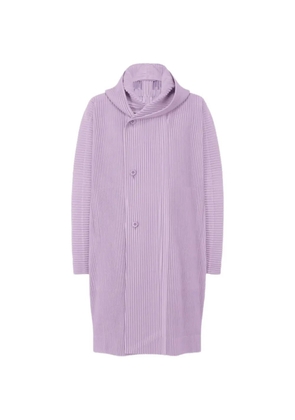 Issey Miyake December pleated coat - Purple