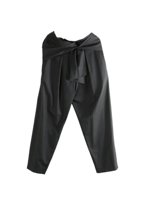 The Row tie-waist trousers - Black